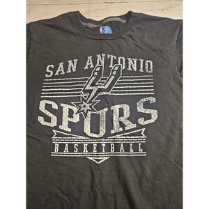 NBA San Antonio Spurs Graphic T-Shirt Mens Medium Black Ring Spun Soft Cotton